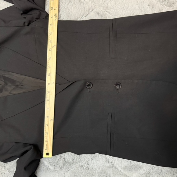 Joseph Paris Black Tailored Blazer Wool Blend Italy Minimalist Size 38 US 6 - Picture 10 of 14